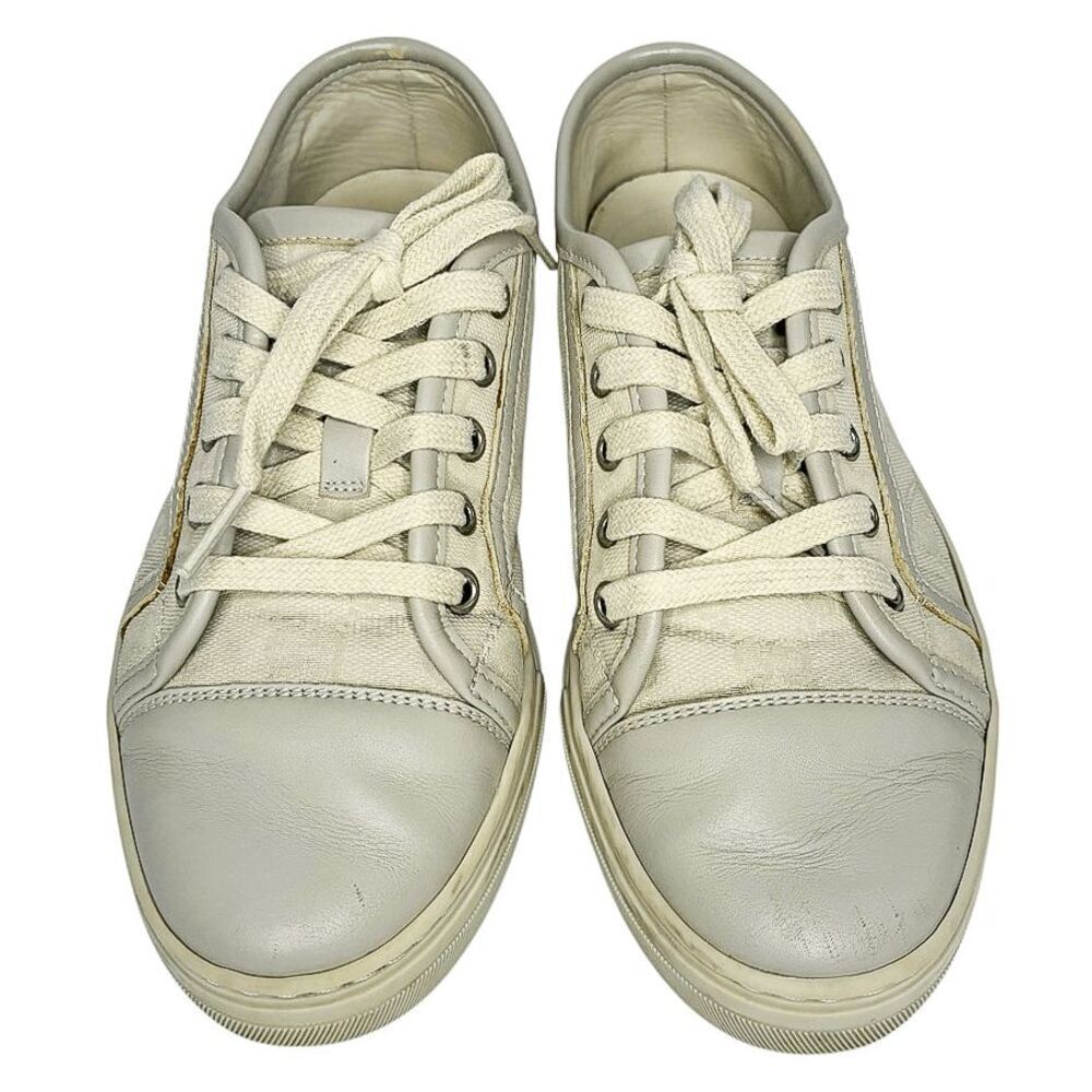 Gucci Original GG Low Top Monogram Sneakers Cream EU 36 US 6 Lace up Women Shoes - Picture 2 of 11